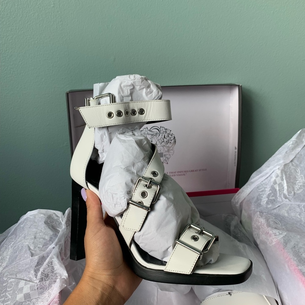 SOLD Vince Camuto NIB White strap heels